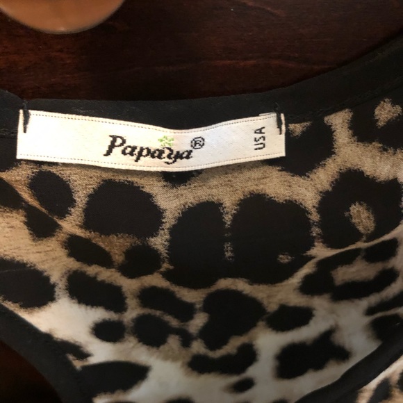 Cheetah print sheer tank top - Picture 2 of 3